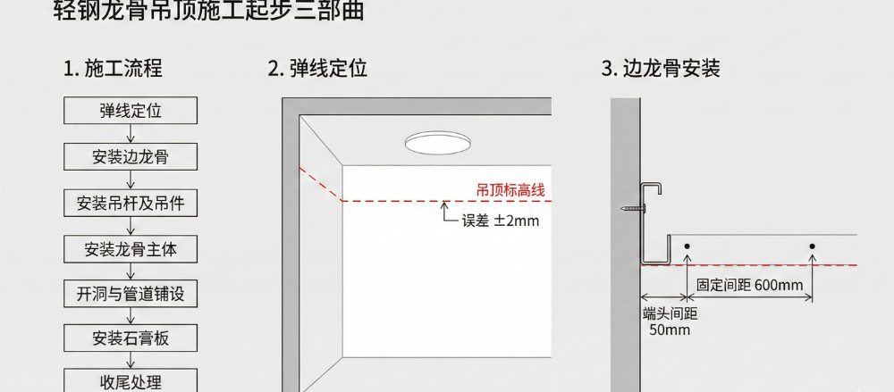 轻钢龙骨吊顶施工指南