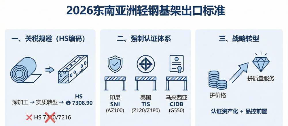 2026年出口东南亚的轻钢龙骨标准解读