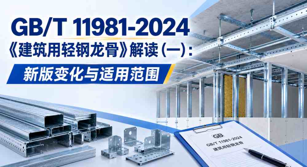 GB/T 11981-2024《建筑用轻钢龙骨》解读（一）：新版变化与适用范围