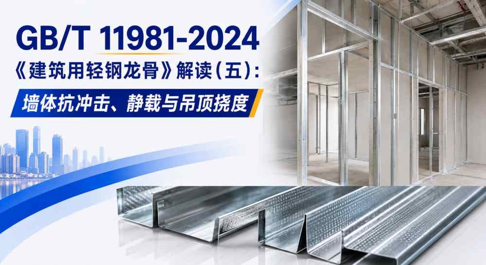 GB/T 11981-2024《建筑用轻钢龙骨》解读（五）：墙体抗冲击、静载与吊